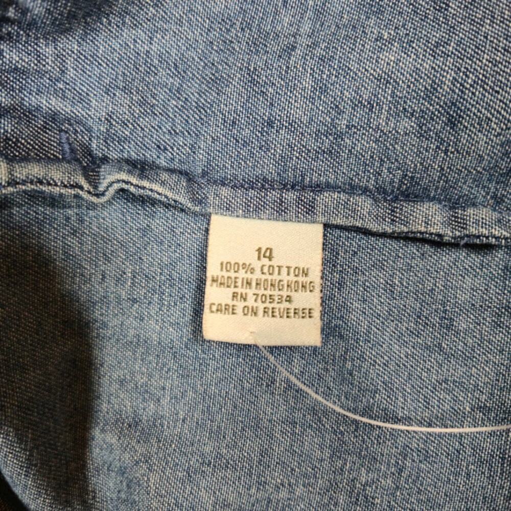 Orvis Vintage Women's Denim Jacket Size 14 Blue Pockets Casual Preppy - Picture 8 of 9
